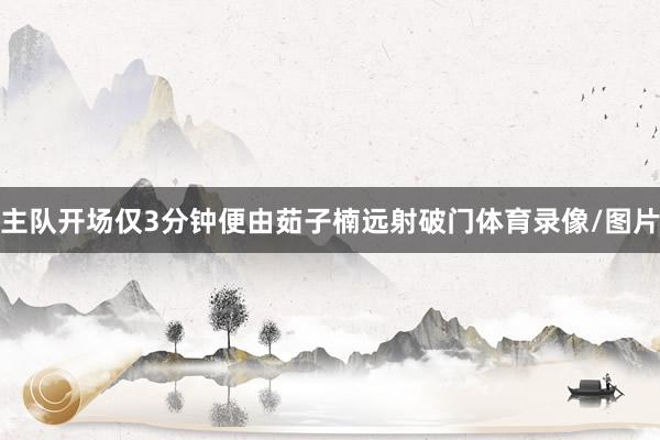 主队开场仅3分钟便由茹子楠远射破门体育录像/图片