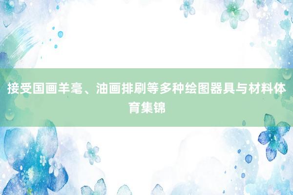 接受国画羊毫、油画排刷等多种绘图器具与材料体育集锦