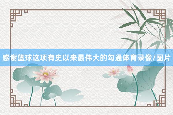 感谢篮球这项有史以来最伟大的勾通体育录像/图片