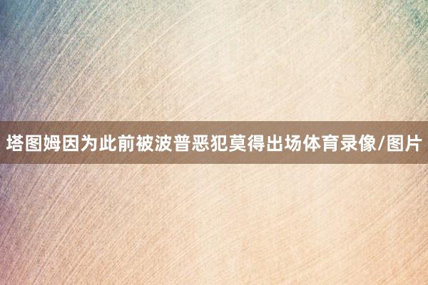 塔图姆因为此前被波普恶犯莫得出场体育录像/图片
