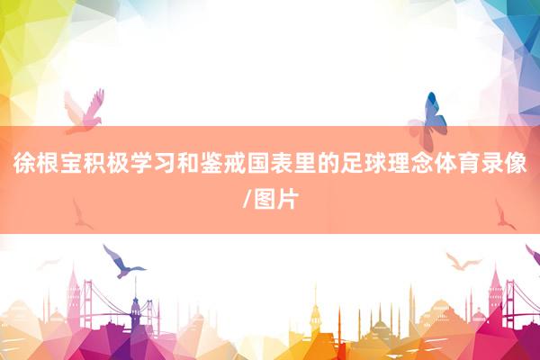 徐根宝积极学习和鉴戒国表里的足球理念体育录像/图片