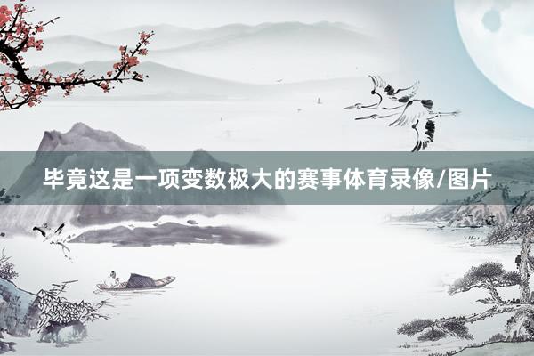 毕竟这是一项变数极大的赛事体育录像/图片
