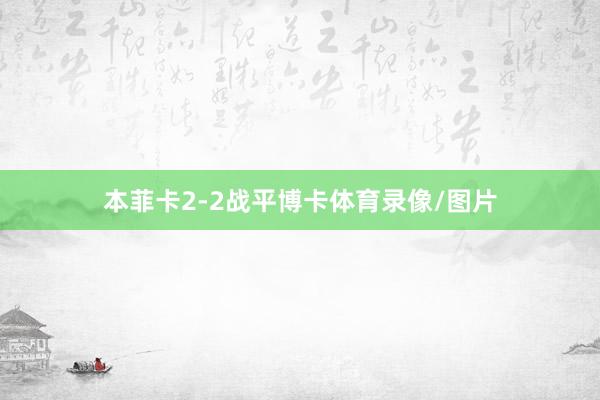 本菲卡2-2战平博卡体育录像/图片