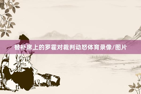 替补席上的罗霍对裁判动怒体育录像/图片