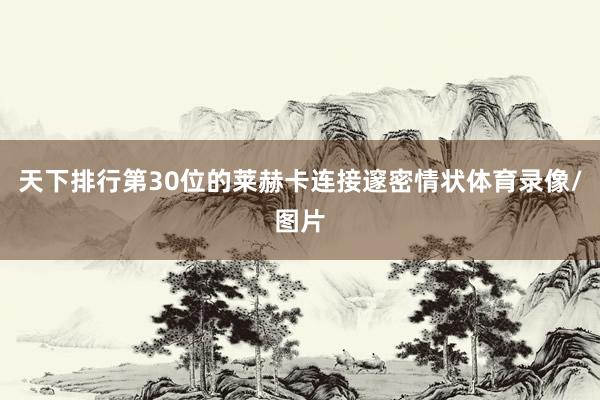 天下排行第30位的莱赫卡连接邃密情状体育录像/图片