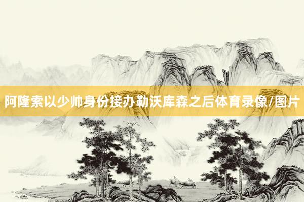 阿隆索以少帅身份接办勒沃库森之后体育录像/图片