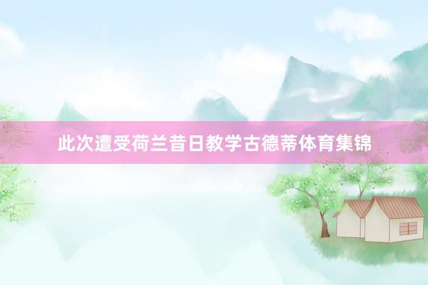 此次遭受荷兰昔日教学古德蒂体育集锦