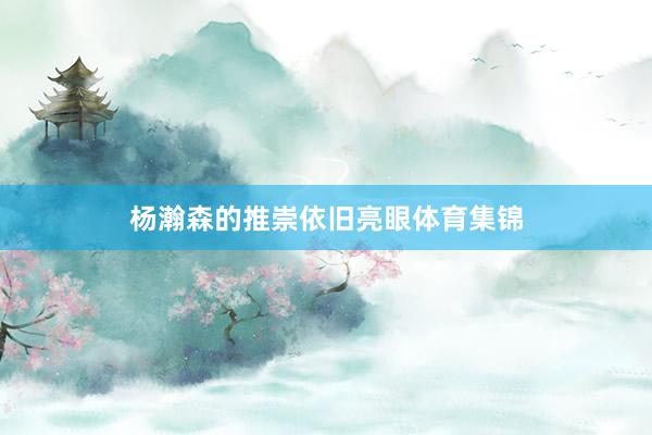 杨瀚森的推崇依旧亮眼体育集锦