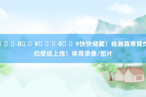 ❤️‍🔥❤️‍🔥快快储藏！杨瀚森单臂炸扣壁纸上线！体育录像/图片
