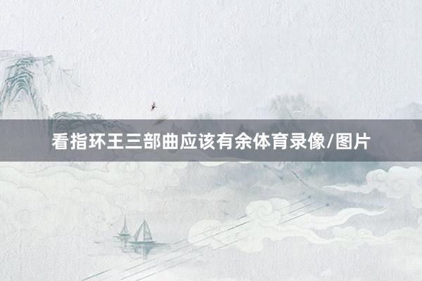 看指环王三部曲应该有余体育录像/图片