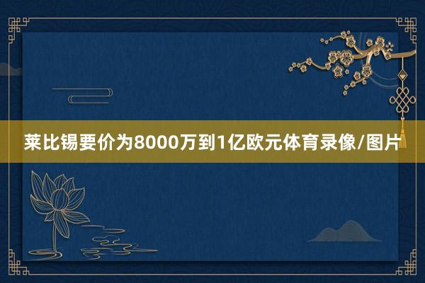 莱比锡要价为8000万到1亿欧元体育录像/图片