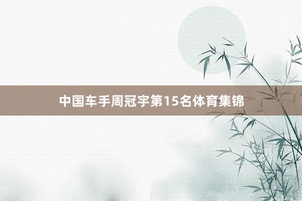 中国车手周冠宇第15名体育集锦