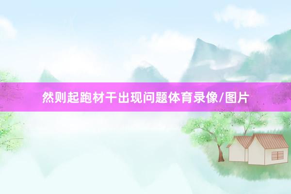 然则起跑材干出现问题体育录像/图片