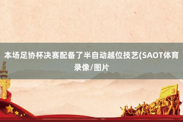 本场足协杯决赛配备了半自动越位技艺(SAOT体育录像/图片