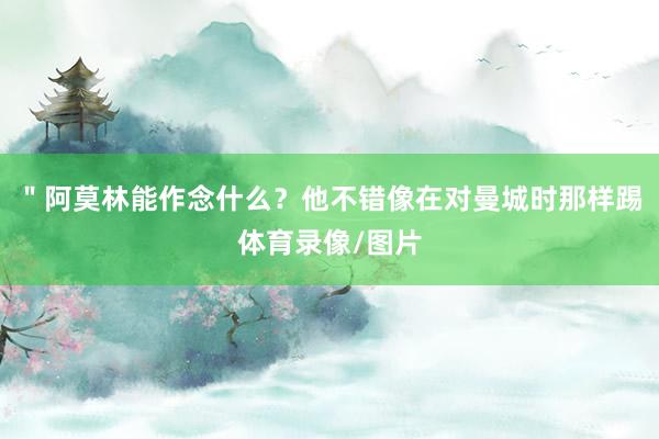 ＂阿莫林能作念什么？他不错像在对曼城时那样踢体育录像/图片