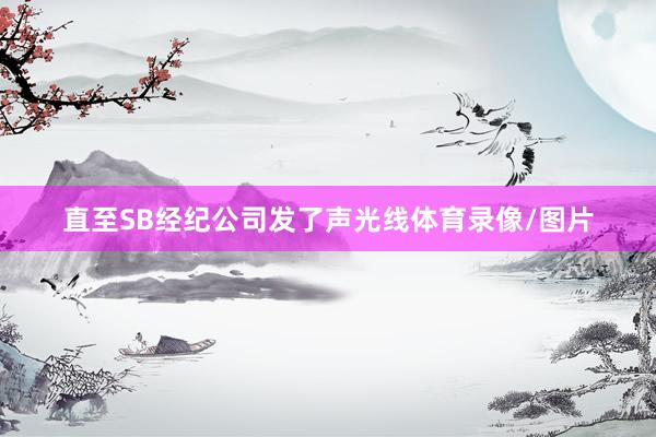 直至SB经纪公司发了声光线体育录像/图片
