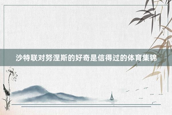 沙特联对努涅斯的好奇是信得过的体育集锦