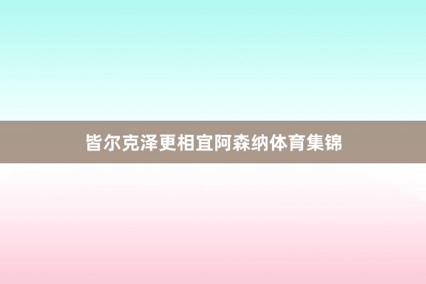 皆尔克泽更相宜阿森纳体育集锦