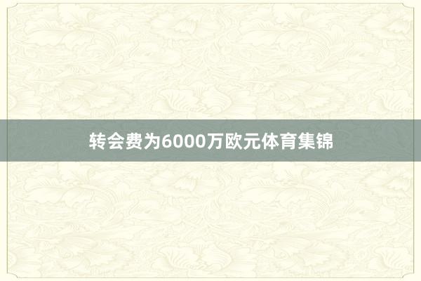 转会费为6000万欧元体育集锦