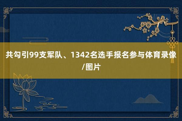 共勾引99支军队、1342名选手报名参与体育录像/图片